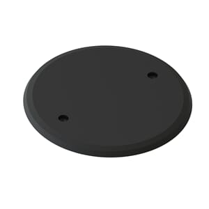 Vegglokk sort 71mm boks M3