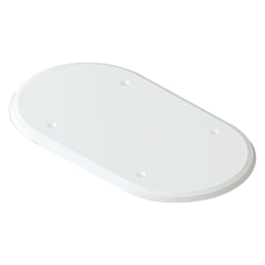 Vegglokk polarhvit dobbel boks boks M3