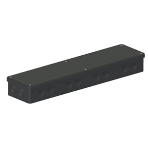 Junctionbox TP360 black IP65 UV resistant  360x88x47