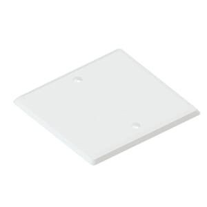 Vegglokk enkel hvit 71mm firkantet for veggboks 84x84x4 R3