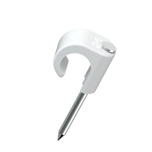 Temo klips 8-12 hvit UV resistant syrefast stift  100 stk.