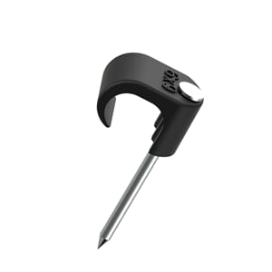 Temo klips 6x9 sort UV resistant syrefast stift  100 stk.