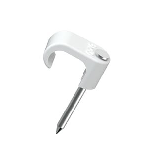 Temo klips 6x10 hvit UV resistant syrefast stift  100 stk.