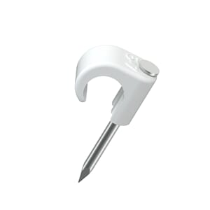 Temo klips 5-7 hvit UV resistant syrefast stift  100 stk.