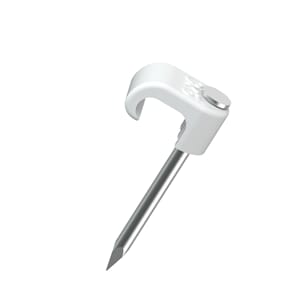 Temo klips 3x5 hvit UV resistant syrefast stift  100 stk.