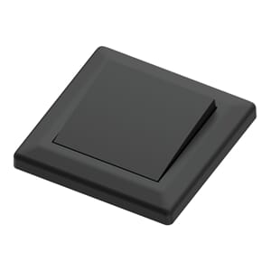 Bryter 16A/1 sort innfelt