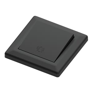 Bryter ringeklokke 1pol 16A/1 sort innfelt