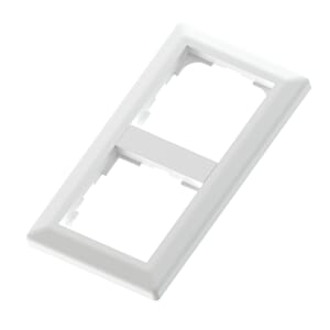 Bryter ramme dobbel Euro classic polarhvit RS