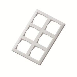 Bryter ramme 2x3  Euro classic polarhvit RS