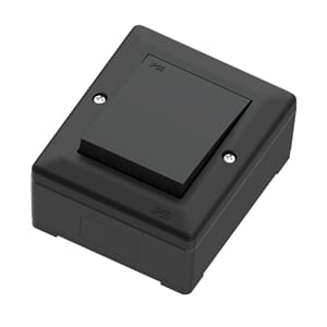 Bryter IP55 16A/6 sort