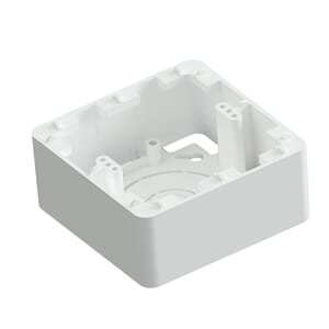 RS kappe enkel hvit m/strekk. M3 84x84x35 R6