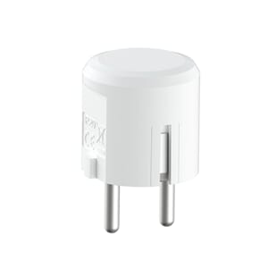 Støpsel 16A m/ side hvit IP20